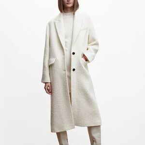 Mango Women’s Buttoned Wool Coat